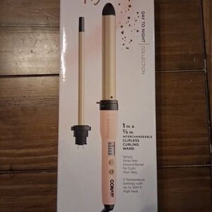 Conair Pink Interchangeable Clipless Curling Wand - Day to Night Collection
